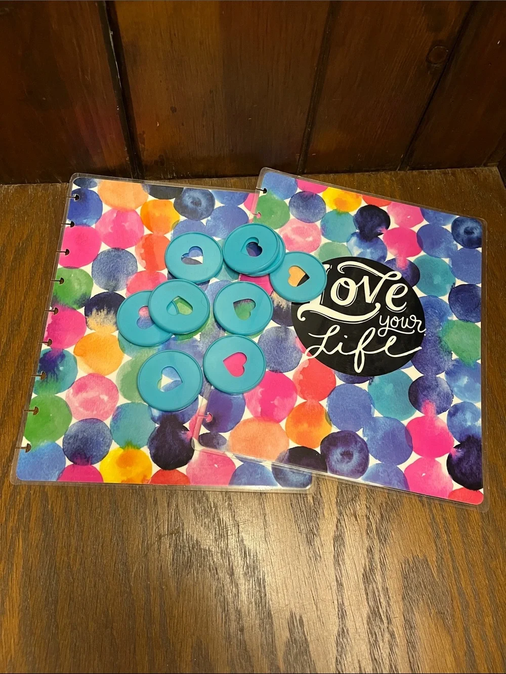 Colorful Dot-Print Notebook